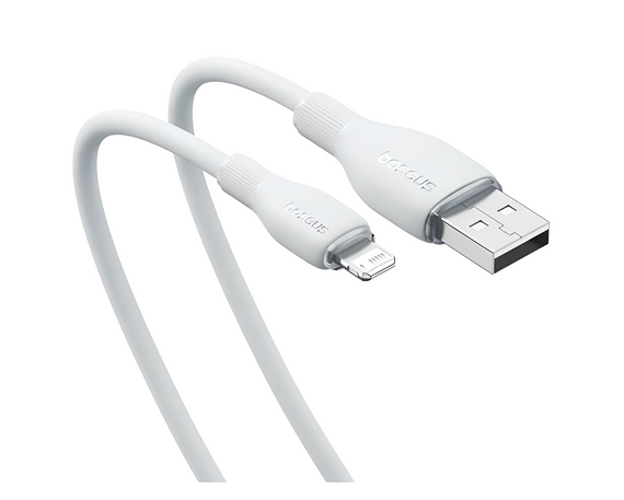 Кабель Baseus Pudding Series Lightning зі швидким заряджанням 2.4 A 1.2 метра | Зображення 1