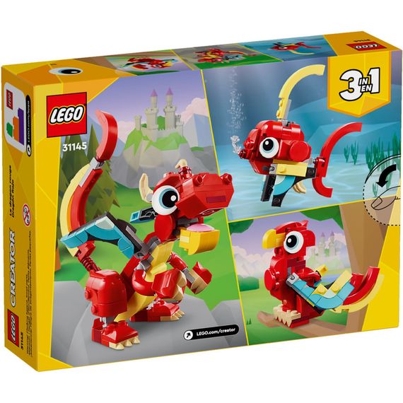 Конструктор LEGO Creator Червоний Дракон 149 деталей (31145) | Зображення 8