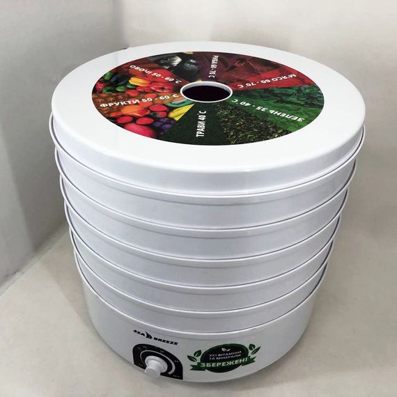 Сушка сушилка электросушка для овощей и фруктов SeaBreaze SB-0302 на 4 секции 520Вт, 11л с UT-631 регулировкой | Зображення 7