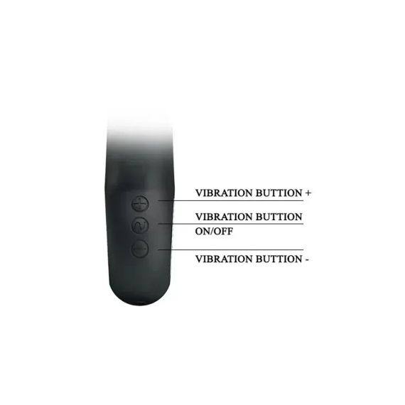 Вибратор PRETTY LOVE SELENE, USB, BLACK, 7 function sexstyle | Зображення 5