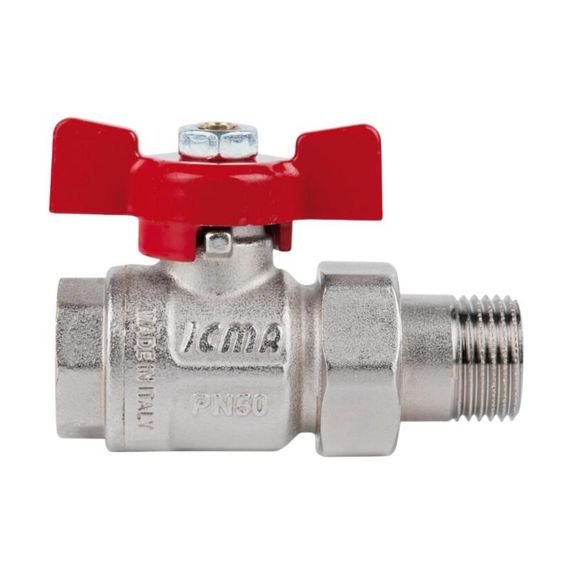 Кран кульовий "Американка" Icma 1/2" прямий №347 | Зображення 2