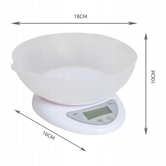 Ваги кухонні електронні B05A 1г до GI-902 5кг чаша | Зображення 1