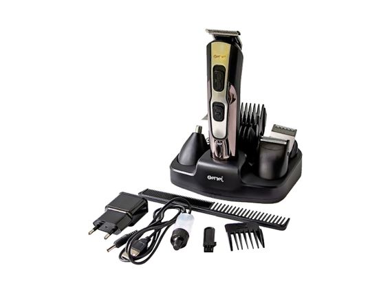 Универсальный мужской триммер Gemei GM-592 10в1 для бороды усов носа и тела машинка для стрижки | Зображення 8