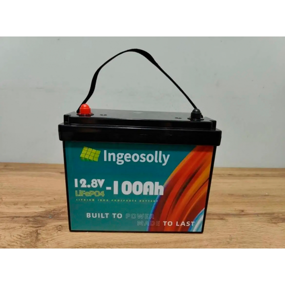 Аккумулятор Ingeosolly LiFePO4 12.8 В 100 Ач для ИБП + зарядка | Зображення 3