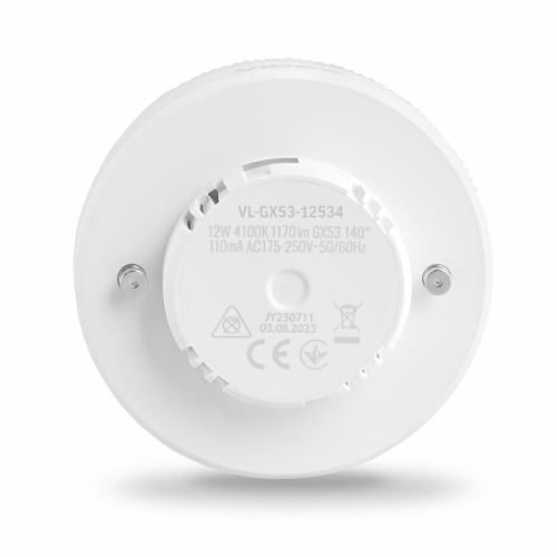 Лампа 12W GX53 4100К 220V LED Videx | Зображення 2