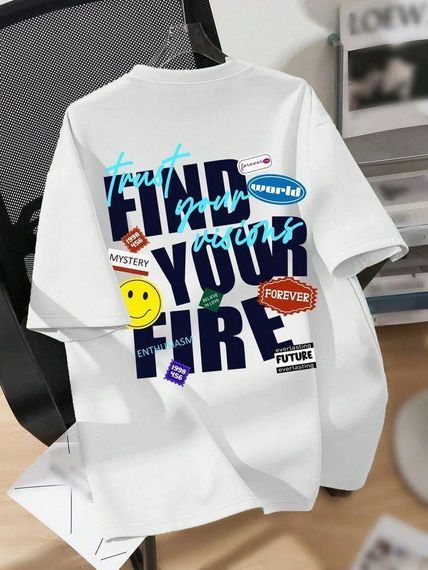 Футболка женская с принтом повседневная S Белая