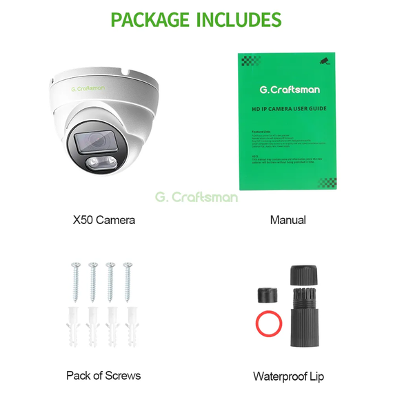 Стельова камера XMeye X 5MP 25FPS Indoor POE IP Focus: 2.8mm Білий (sv2739) | Зображення 2