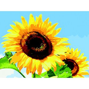 Картина по номерам ZiBi Подсолнухи в ясную погоду 40*50 см ART Line (ZB.64140) - Топ Продаж!