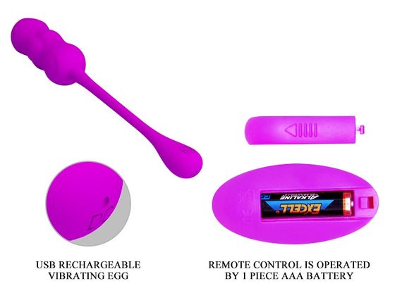 Виброяйцо с дистанционным управлением PrettyLove - Leshy, BI-014868W sexstyle | Зображення 5