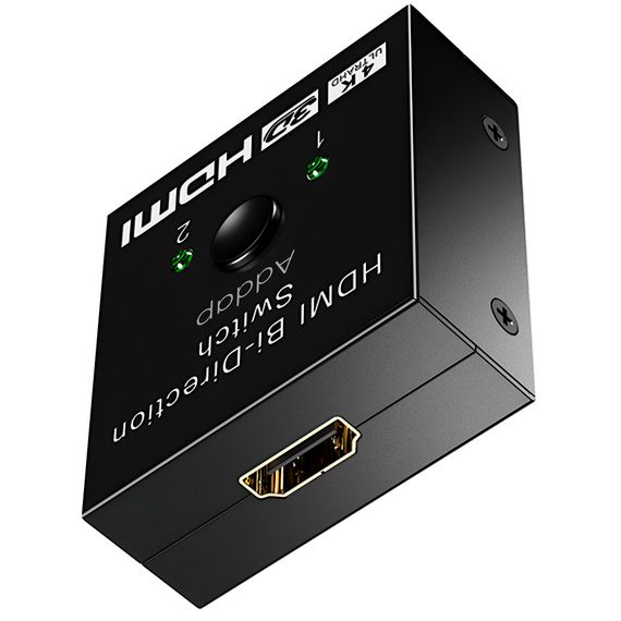 HDMI разветвитель двунаправленный Bi-Direction Switch на 2 порта Addap HVS-03 | переключатель + коммутатор 2 в 1 | Зображення 2