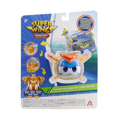 Трансформер Super Wings Transforming Super Pet Золотий Хлопчик улюбленець (Golden Boy pet) (EU770644) | Зображення 6