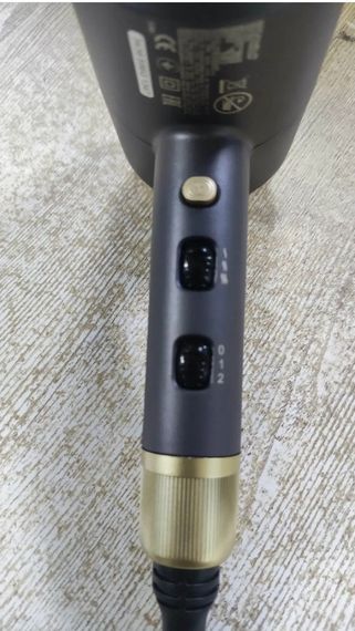 Професійний фен для сушіння волосся Grunhelm GHD-596G 1800 Вт дорожний фен Синій | Зображення 2