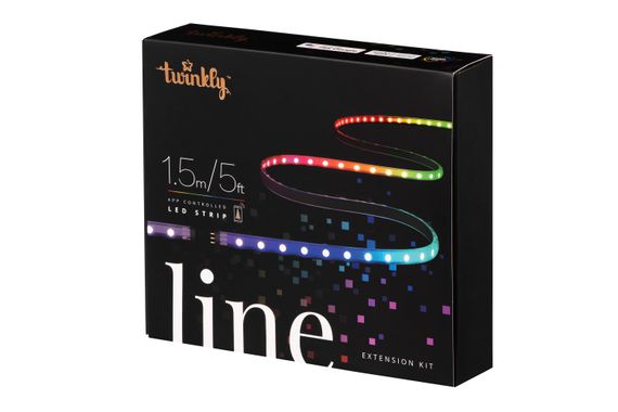 Світлодіодна гірлянда Smart LED Twinkly  Line RGB, підсвічування плюс 1,5м, Gen II, IP20, кабель чорний (TWL100ADP-B) | Зображення 1