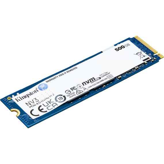 Накопичувач SSD M.2 2280 500GB Kingston (SNV3S/500G) | Зображення 1