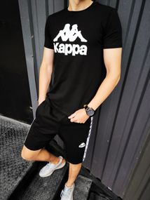Літній чоловічий комплект Kappa футболка + шорти