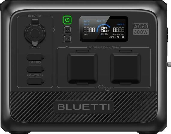 Зарядна станція Bluetti AC60 / 600 Вт / 403.2 Вт.ч / LiFePO4