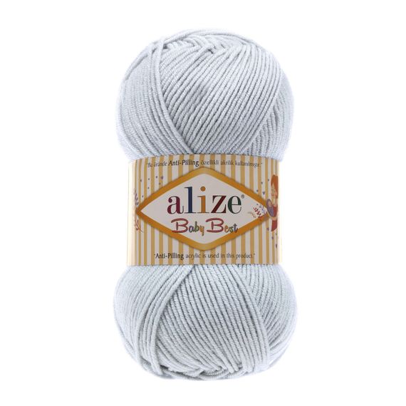 Пряжа Alize Baby Best No 224 (Алізе Бебі Бест) – 10% Бамбук, 90% Антипілінг Акрил, 100г/240м