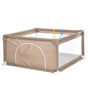 Дитячий манеж MR 1339-BG, бежевий, ширина з ніжками 132 см