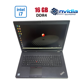 Мобільна робоча станція Lenovo ThinkPad P73 / 17.3" (1920x1080) IPS / Intel Core i7-9750H (6 (12) ядер по 2.6 - 4.5 GHz) / 16 GB DDR4 / 1000 GB SSD / nVidia Quadro T2000, 4 GB GDDR5, 128-bit / WebCam б/в