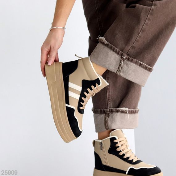 Зимние хайтопы на платформе мультиколор в ассортименте | Зображення 7