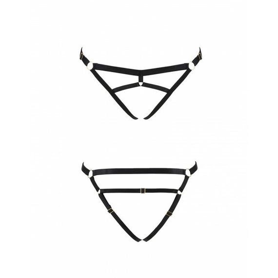 Трусики-стрінги зі стреп Passion Exclusive KELIS THONG L/XL, black | Зображення 4