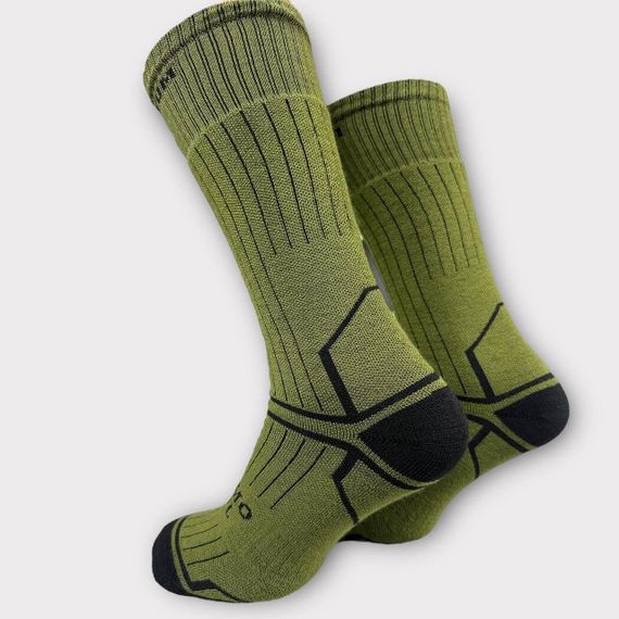 Термошкарпетки ULTIMATUM ThermoWool високі Олива,носки тактичні теплі зимові ,армійські оливкові шкарпетки | Зображення 2