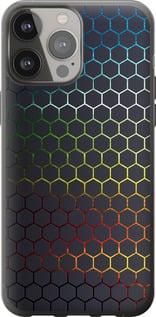 Чохол на iPhone 13 Pro Max Переливні стільники з пластику FCh_010190