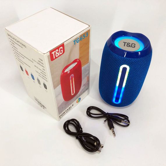 Блютуз-колонка с usb-портом, Колонка блютуз светящаяся, Колонка на аккумуляторе маленькая EG-20 | Зображення 4