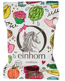 Упаковка 7шт веганських презервативів Einhorn Pussy Items