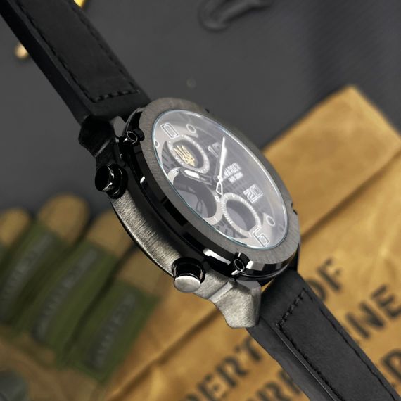 Чоловічий годинник Awarder 017 Тризуб золото All Black | Зображення 5