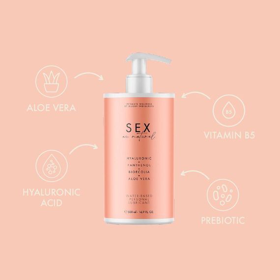 Лубрикант на водній основі Bijoux Indiscrets - Sex au Naturel 500 мл Sex Aura | Зображення 1