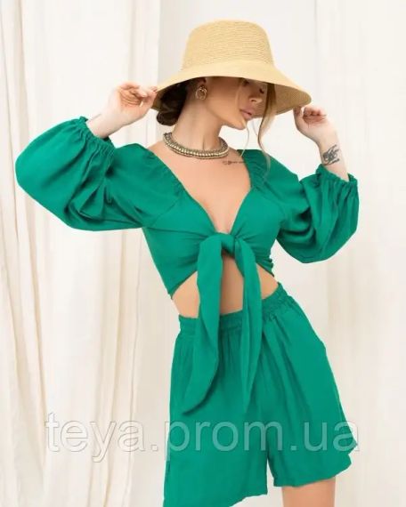 Костюм колір зелений FI_007697 | Зображення 3