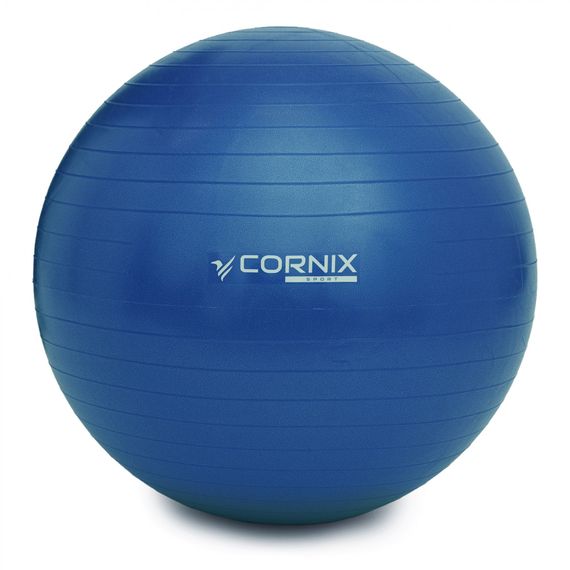 М'яч для фітнесу (фітбол) Cornix 85 см Anti-Burst XR-0249 Blue | Зображення 5