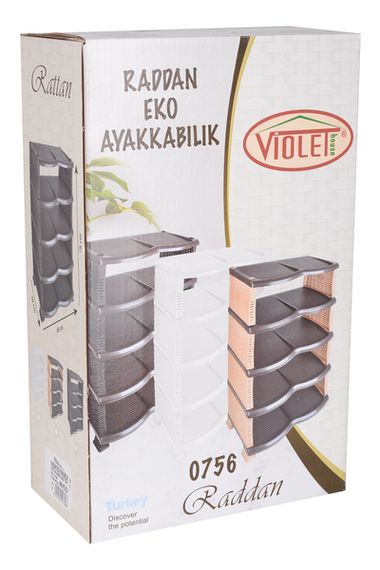 Етажерка для взуття Violet House Еко Brown Ротанг | Зображення 1