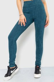 Лосини тканина замша колір смарагдовий розмір S FA_006739