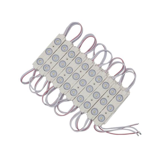 Світлодіодний модуль PROLUM P1 SMD2835 3LED 12V 1W IP66 З лінзою Білий