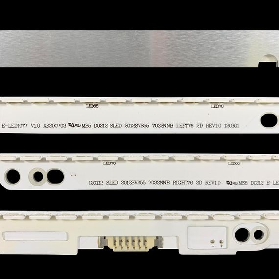 LED підсвітка Samsung TV 55" Samsung 2012SVS55 2D 7032NNB LEFT76+RIGHT76 BN96-21464A BN96-21465A 2шт. | Зображення 1