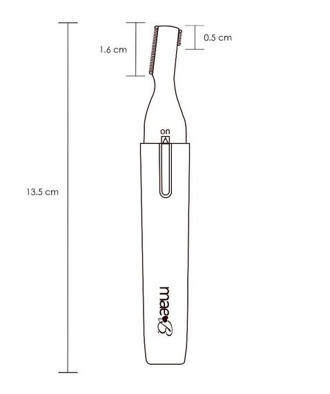 Двосторонній жіночий тример Mae B, білий | Зображення 6