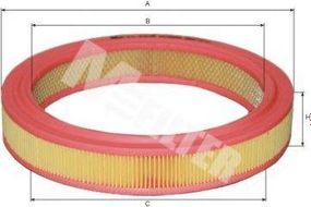 Фільтр повітряний (вир-во M-filter) MFILTER A386 на RENAULT SUPER 5 (B/C40_)