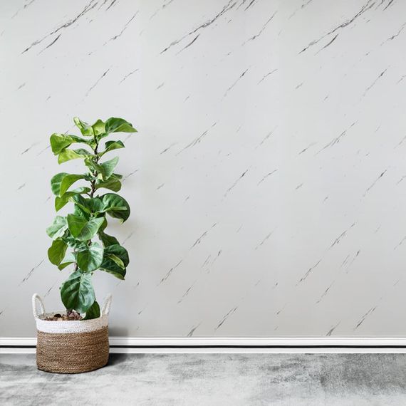 Плінтус РР самоклеючий білий з чорною смужкою 2300*70*4мм (D) SW-00001830 | Зображення 4