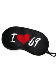 Маска на очі Boys of Toys I Love 69 Чорна One Size