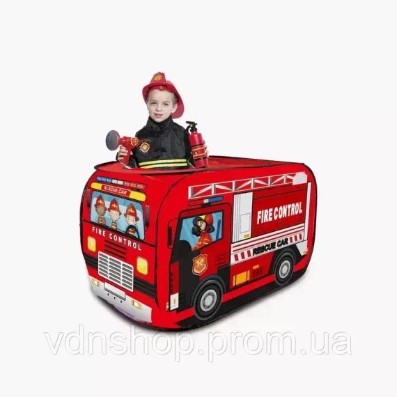 Синій Поліцейський автобус Дитячий ігровий намет TK Group TENT 110 х 70 х 70 см у сумці | Зображення 7