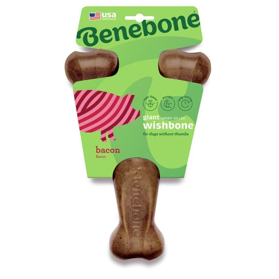 Іграшка для собак зі смаком бекону Benebone Wishbone Bacon, 22.5 см | Зображення 2