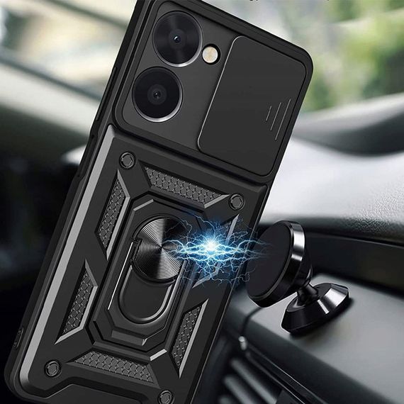 Чохол Defender з захистом камери для Realme C33 колір Чоний | Зображення 3
