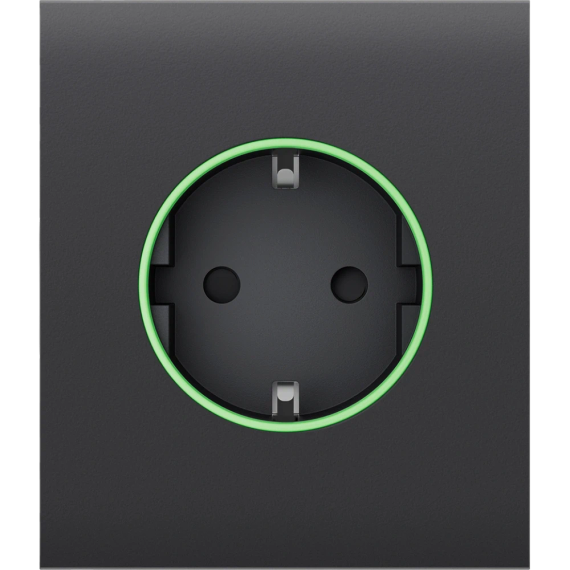 Ajax CenterCover (smart) [type F] [55] ASP graphite фронтальна панель - Розетки