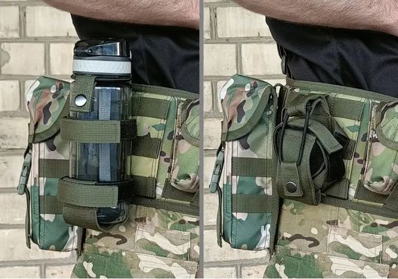 Підсумок під пляшку олива (MOLLE, підсумок на розгрузку, жилет, РПС) | Зображення 2