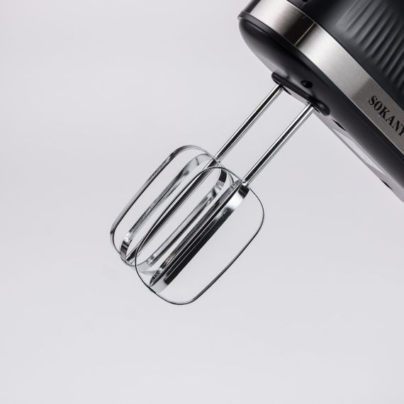 Миксер ручной с 2 насадками Sokany SK-6632 300 Вт черный | Зображення 4