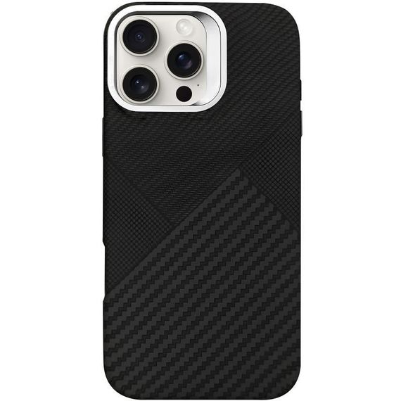 TPU чехол Pixel Craft with MagSafe для Apple iPhone 16 Pro (6.3") Graphite Flow