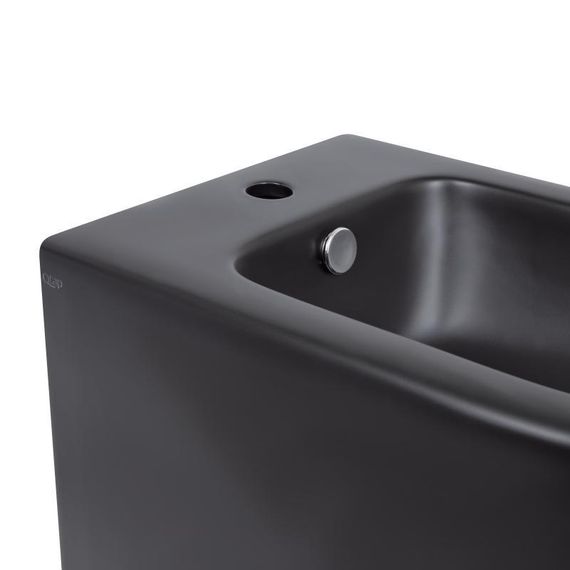 Биде напольное Qtap Robin 565x360x405 Matt black QT13442141CMB | Зображення 4