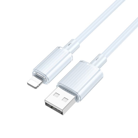 Дата кабель Borofone BX112 Lemon USB to Lightning 2.4A (1m) Blue | Зображення 1